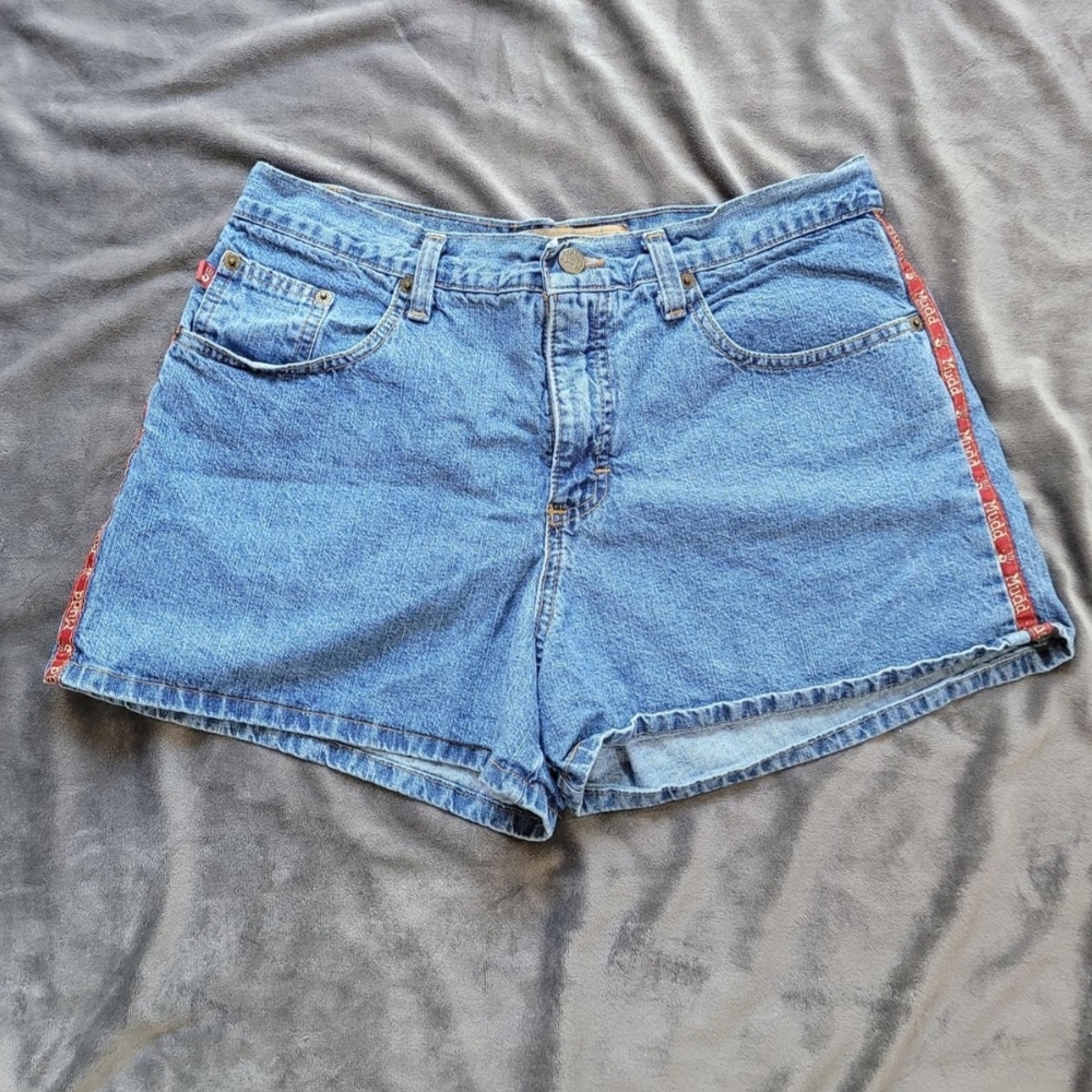 Mudd Jeans Women's Blue Denim Shorts